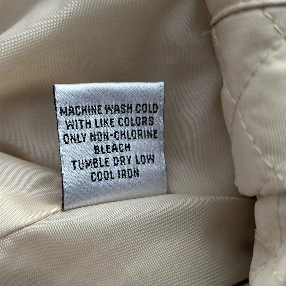 Talbots Quilted Beige Utility Jacket - Picture 6 of 10